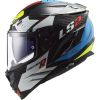 LS2 FF327 CHALLENGER CARBON SPORTY helma bílá/modrá/žlutá